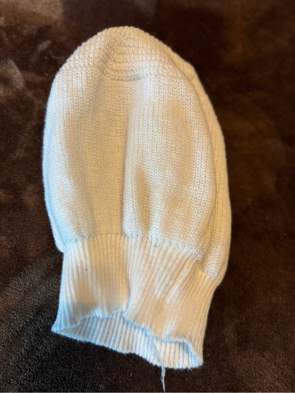 Women’s Cream Knit Beanie Hat